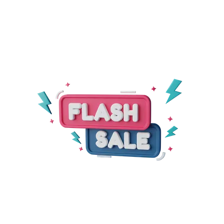 Vente flash  3D Illustration