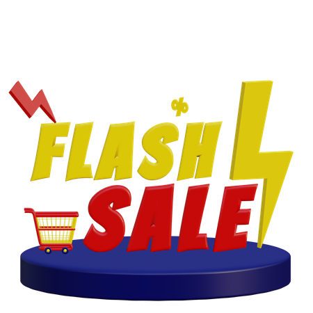 Vente flash  3D Illustration