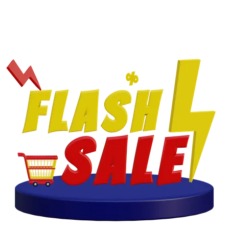 Vente flash  3D Illustration