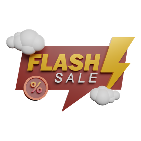 Vente flash  3D Illustration