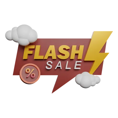 Vente flash  3D Illustration