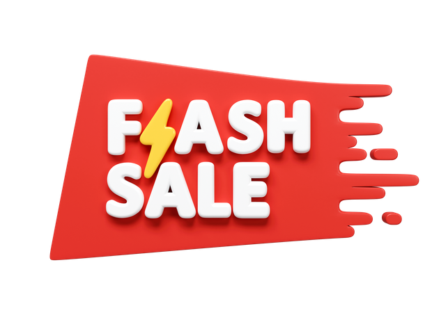 Vente flash  3D Icon