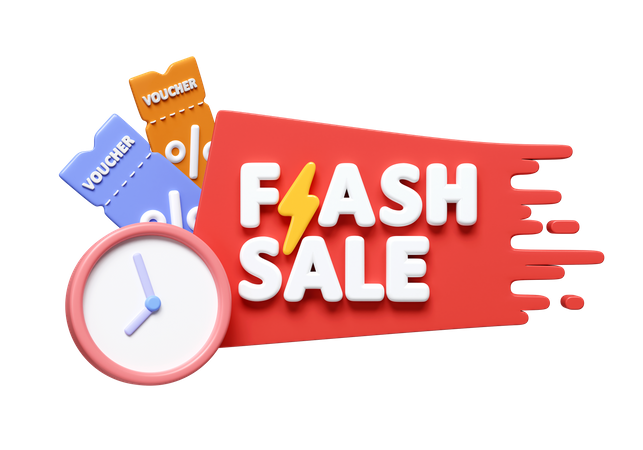 Vente flash  3D Icon