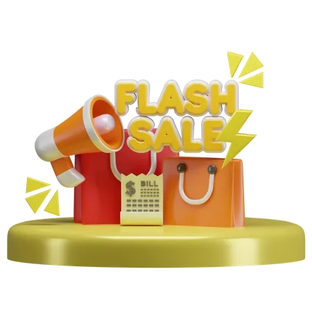 Vente flash  3D Illustration