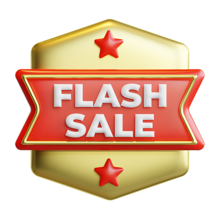 Badge de vente flash  3D Icon