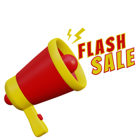 Marketing de vente flash  3D Illustration