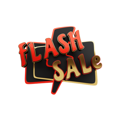 Texte de vente flash  3D Icon