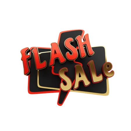 Texte de vente flash  3D Icon