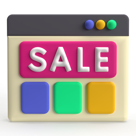 Vente sur site internet  3D Icon