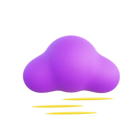 Venteux et nuages  3D Icon