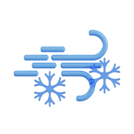 Neige venteuse  3D Icon