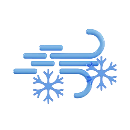 Neige venteuse  3D Icon