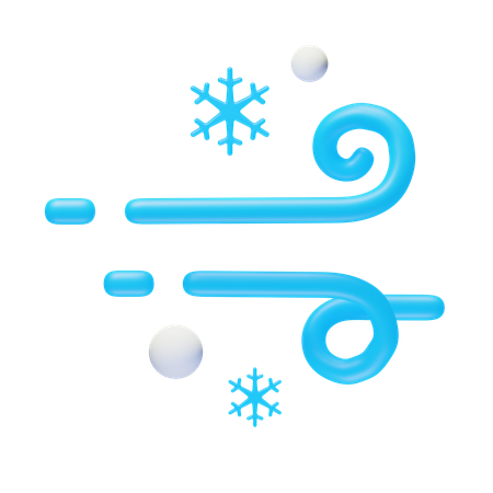 Neige venteuse  3D Icon