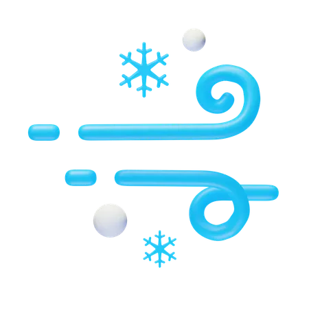 Neige venteuse  3D Icon