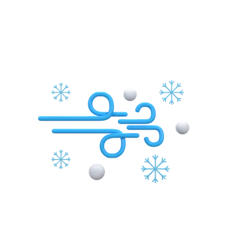 Neige venteuse  3D Icon