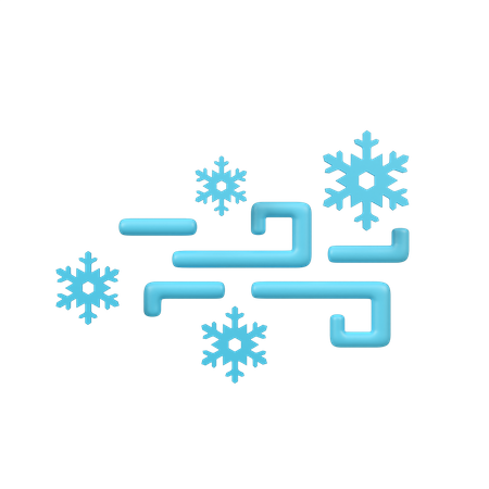 Neige venteuse  3D Icon