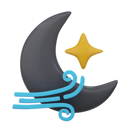 Nuit venteuse  3D Icon