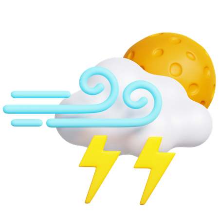 Orage venteux  3D Icon