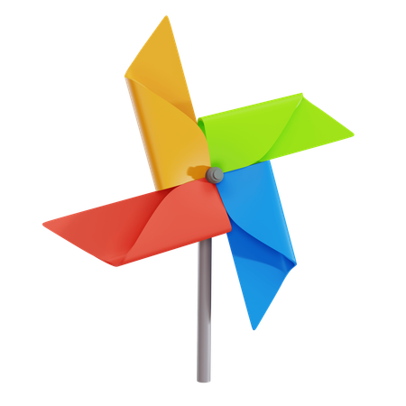 Ventilador de molinete de origami  3D Icon