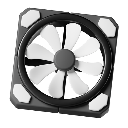 Ventilador  3D Icon