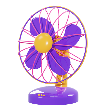 Ventilador eléctrico  3D Illustration