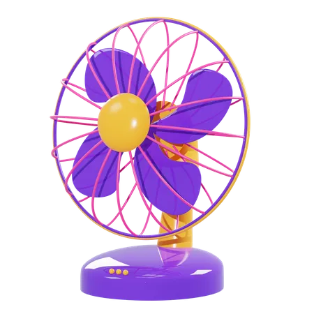 Ventilador eléctrico  3D Illustration