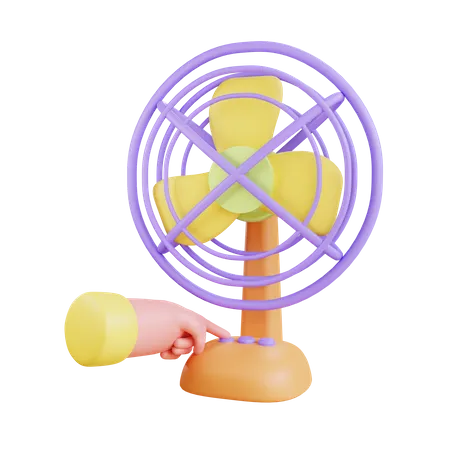Ventilateur de table  3D Illustration
