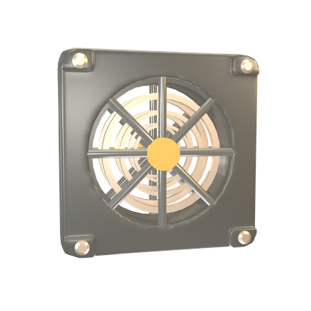 Ventilateur industriel  3D Icon