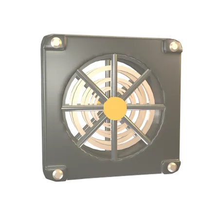 Ventilateur industriel  3D Icon