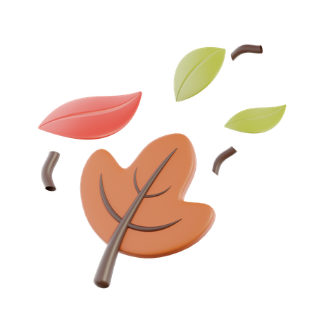 Vento de outono  3D Icon