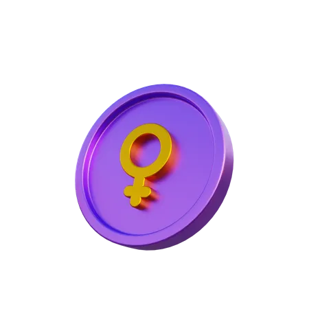 Venus sign  3D Illustration