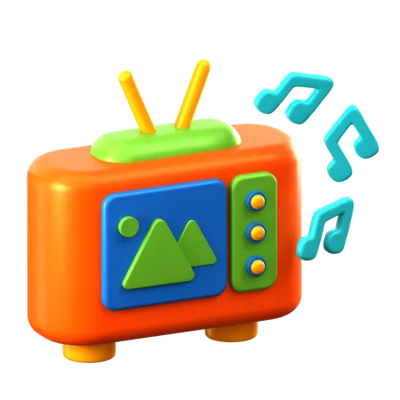 Ver la televisión  3D Icon