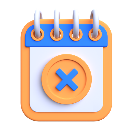 Veranstaltung abbrechen  3D Icon