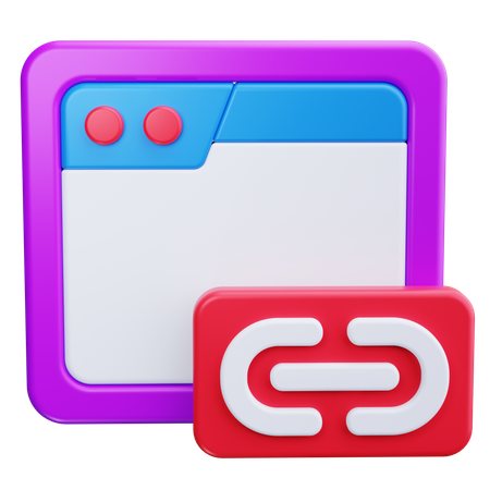 Verknüpfung  3D Icon