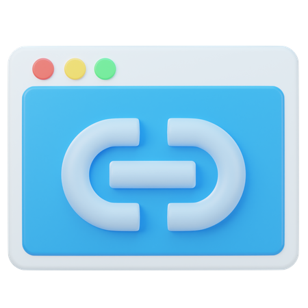 Verknüpfung  3D Icon