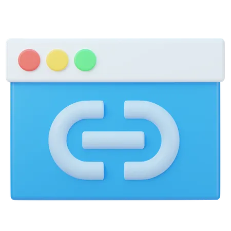 Verknüpfung  3D Icon