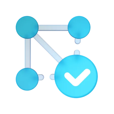 Verbindung prüfen  3D Icon