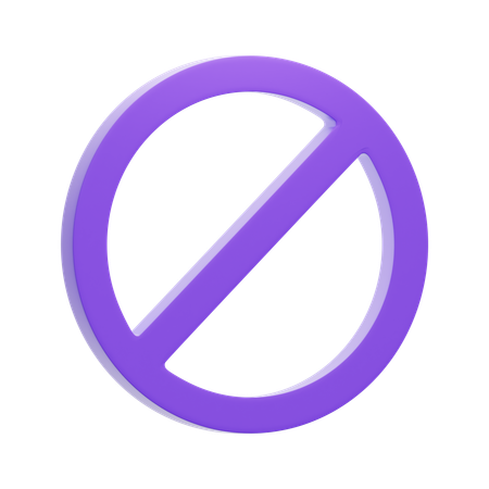 Verbot  3D Icon