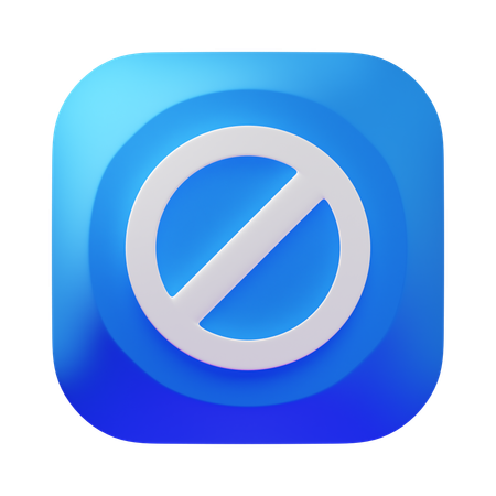 Verbot  3D Icon