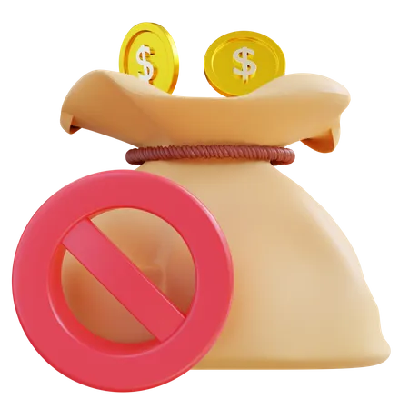 Verbot von Dollarmünzen  3D Icon