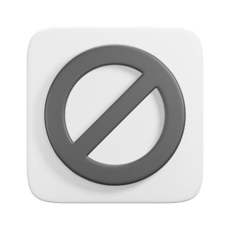 Verboten  3D Icon