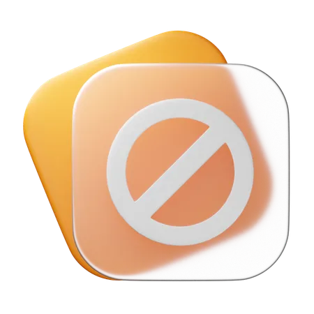 Verboten  3D Icon