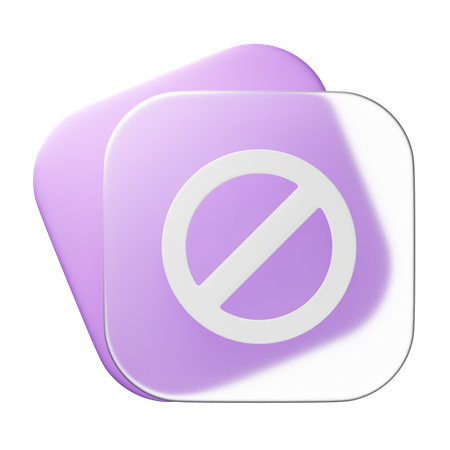 Verboten  3D Icon