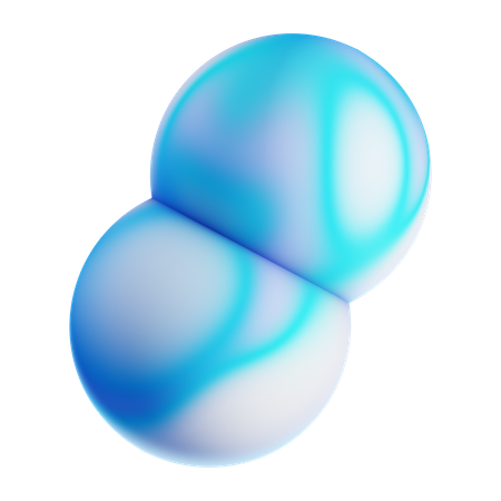 Verbundene Sphären  3D Icon