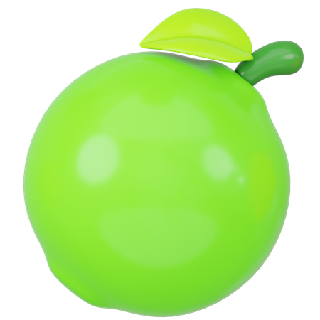 Limon verde  3D Icon