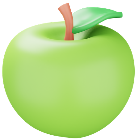 Manzana verde  3D Icon