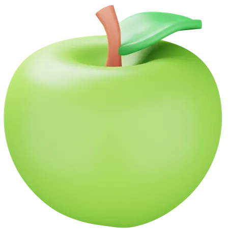 Manzana verde  3D Icon