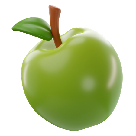 Manzana verde  3D Icon