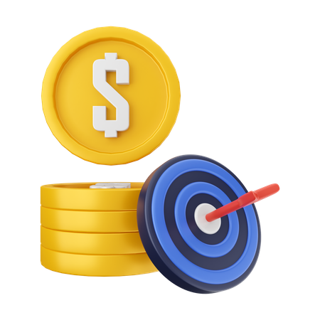 Verdienstziel  3D Icon