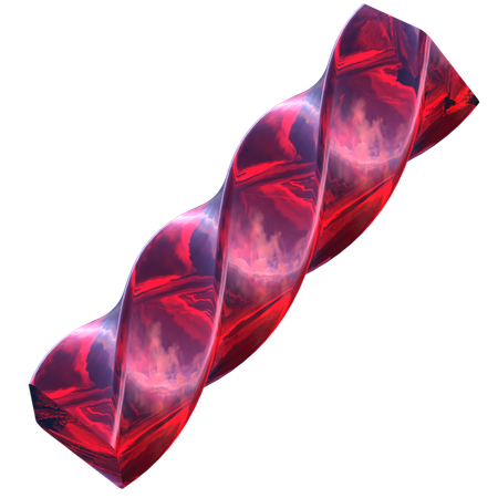 Verdrehte Stabform  3D Icon